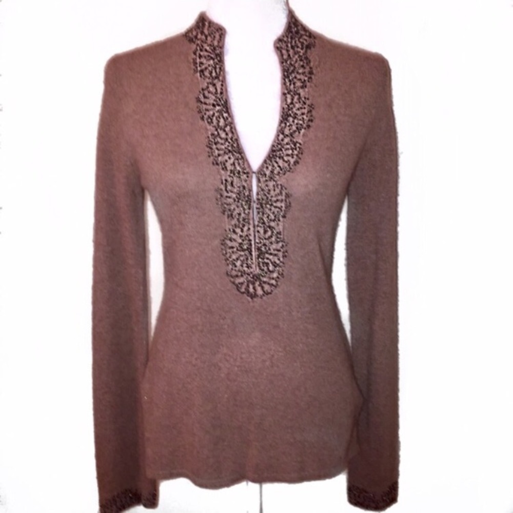 J. Crew. Wool-Cashmere Blend Sweater